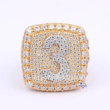 Customized hip hop moissanite rings for men Gurukrupa-Gems