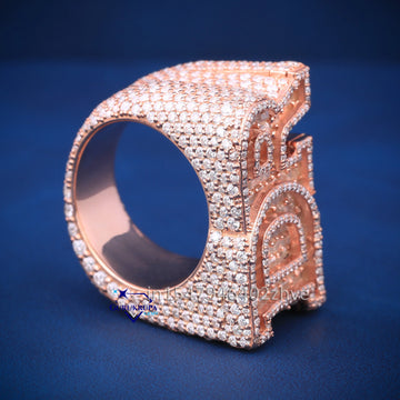 Customized letter hip hop ring vvs clarity diamond for unique and stylish creation Gurukrupa-Gems