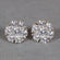 Divine Splendor Diamond Earrings for women in 14 kt white gold with vvs clarity diamonds Gurukrupa-Gems