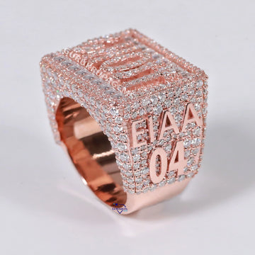 Drip in our premium 14kt gold lab crafted diamond ring, loved for VVS clarity, for the hip-hop fam Gurukrupa-Gems