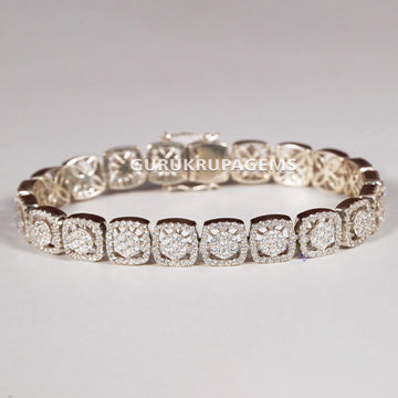 Elegant ladies assortment 14kt gold diamond bracelet boasting enhanced VVS clarity diamonds Gurukrupa-Gems