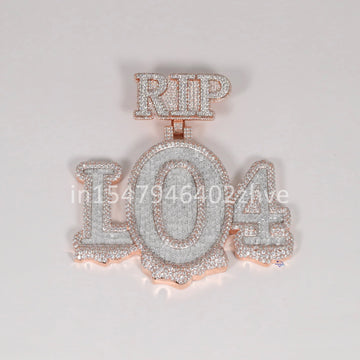 Elevate your appearance with our exquisite custom 14kt rose gold lab grown diamond pendant