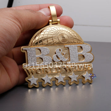 Elevate your style with a bespoke yellow gold pendant featuring a custom lab-grown diamond