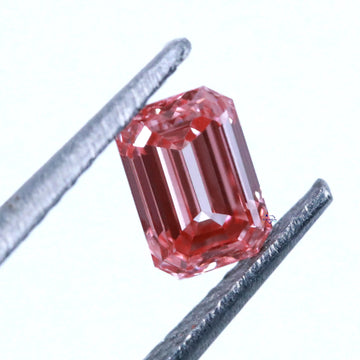 Emerald cut luxury pink treated lab grown loose diamond which can be your essential jewelry piece-Gurukrupa-Gems