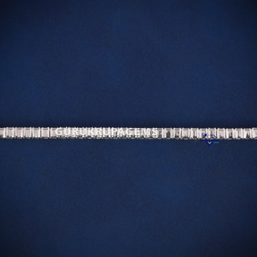 Emerald cut tennis bracelet for women vvs clarity diamonds Gurukrupa-Gems