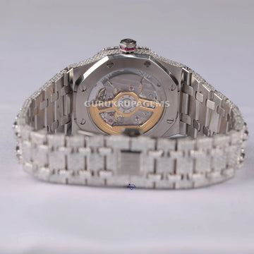 Explore our latest branded lab grown diamond watch for men stylishly designed purple zigzag in it Gurukrupa-Gems