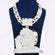 Face Design Pendant With Chain In 14KT White Gold Gurukrupa-Gems