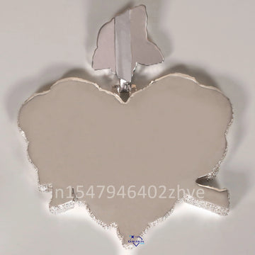 Fashion an irresistible 14kt white gold pendant adorned with a captivating in lab-grown diamonds-Gurukrupa-Gems