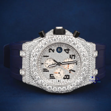 VVS clarity hip hop orange belt diamond watch Gurukrupa-Gems