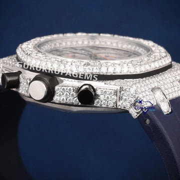 VVS clarity hip hop orange belt diamond watch Gurukrupa-Gems