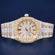 Full Iced Out Customized Two Tone Rose & Silver Diamond Bezel Expensive Luxury Watches for Mens Womens (Copy) Gurukrupa-Gems