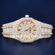 Full White Arabic Dial Diamond Watch Most Expensive Luxury Watches in the World in Iced Out Silver Rapper Watches (Copy) Gurukrupa-Gems