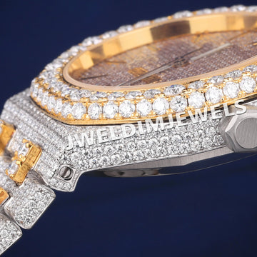 Full White Arabic Dial Diamond Watch Most Expensive Luxury Watches in the World in Iced Out Silver Rapper Watches (Copy) Gurukrupa-Gems