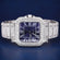 Custom Iced Out VVS Moissanite 41 mm Emerald Cut Diamond Bezel Green Dial Face Roman Numerals Watch (Copy) Gurukrupa-Gems