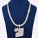 Fully Iced K Letter Name Custom HipHop Chain Pendant VVS Moissanite Diamond Silver & Yellow Gold Plated Initial Letter Pendant Necklace for Men (Copy) Gurukrupa-Gems