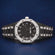 Fully Iced Out White Classy Watches for Women with Arabic Orange Numerals Gurukrupa-Gems