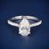 Oval shape diamond engagement passed diamond tester ring Gurukrupa-Gems