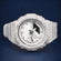 Fully iced out white strap watch with diamonds look bezel and bold dial Gurukrupa-Gems
