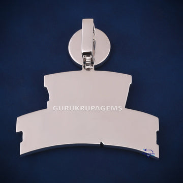 Fully white iced out hiphop letter diamond gold pendant for men - Gurukrupa-Gems