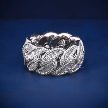 Hip Hop Best Selling Baguette & Round Cut Diamond Band For Men Gurukrupa-Gems