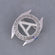 Hip hop black and white diamond custom letter belt buckle Gurukrupa-Gems