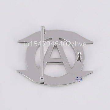 Hip hop black and white diamond custom letter belt buckle - Gurukrupa-Gems