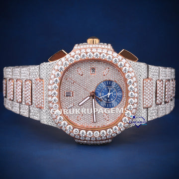 Hip hop branded watch iced out vvs clarity diamond watch Gurukrupa-Gems