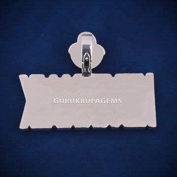 Hip hop custom bail and letter pendant for men women crafted in VVS clarity diamonds Gurukrupa-Gems