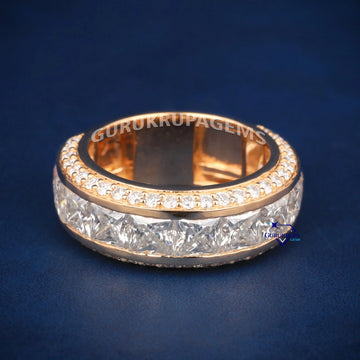 Stylish and classic mens VVS clarity diamond hip hop band (Copy) Gurukrupa-Gems