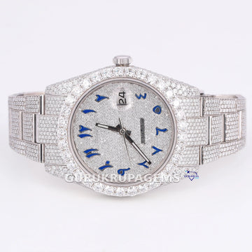 Hip hop lab grown diamond watch for bold look custom made dials vvs clarity diamonds Gurukrupa-Gems