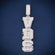 Horizontal style initial vvs diamond letter pendant Gurukrupa-Gems