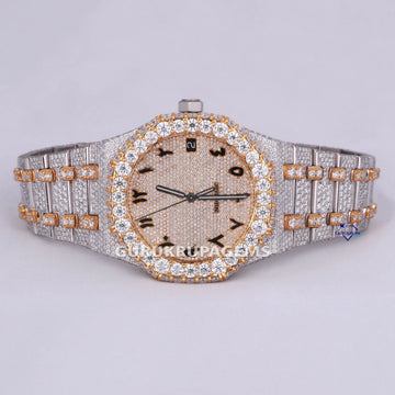 Hot selling wholesale price watch crafted in stainless steel with high quality labgrown diamonds trending collection Gurukrupa-Gems