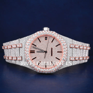 Iced Out Diamond Luxury Mens Watches with Real Diamonds Two Tone Silver Yellow All New Watches Sale for Mens Womens (Copy) Gurukrupa-Gems