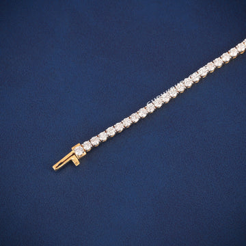 Iced Out Gold Tennis Bracelet for Women with Big Diamonds and Luxury Drip Gurukrupa-Gems