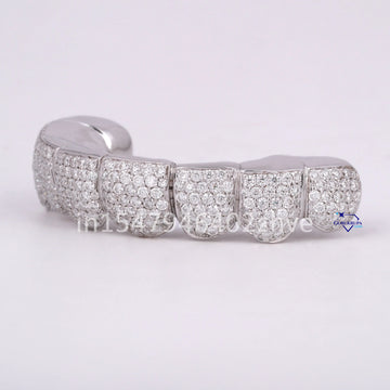 Iced Out Hip Hop Stylish 8 Teeth Grillz accessory for unisex Gurukrupa-Gems