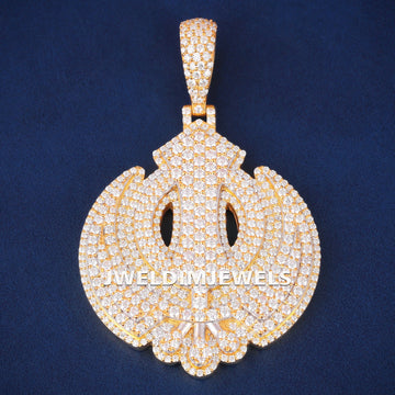 Iced Out Lab Grown Diamond Fully Customized Letter Pendant Necklace Unisex (Copy) Gurukrupa-Gems