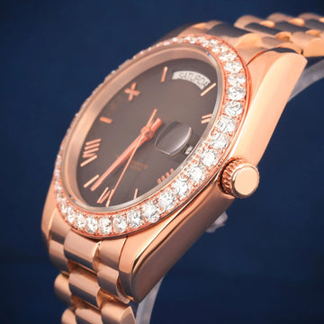 Hip hop diamond watch white dial vvs clarity Gurukrupa-Gems