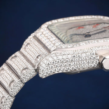 Square Shaped Arabic Dial All White Pass Tester Watch Gurukrupa-Gems