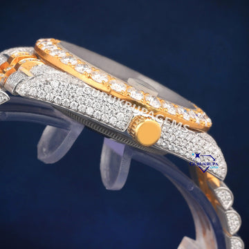 Two tone arabic dial buss down pass tester diamond watch Gurukrupa-Gems
