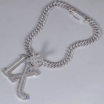 Indulge in the glamour of 14kt white gold lab grown diamond chain pendant with enhanced vvs clarity Gurukrupa-Gems