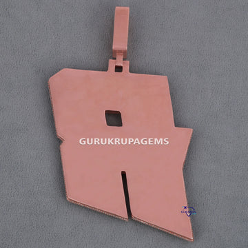 Initial letter custom pendant beautiful design crafted with 14kt rose gold round and baguette cut labgrown diamonds Gurukrupa-Gems