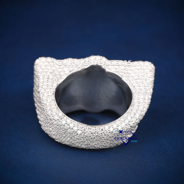 Initial letter hiphop vvs diamond ring Gurukrupa-Gems