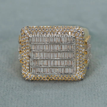 Introducing our hip hop diamond ring collection with 14 kt yellow gold with vvs clarity diamonds Gurukrupa-Gems