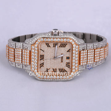 Lab Grown Wrist Watch for men with vvs clarity crafted in stainless steel unique choice of watches Gurukrupa-Gems