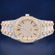 Luxurious Two Tone Iced Out Hiphop Bust Down Watch with Full Diamond Rose Dial VVS Custom Mens Diamond Watches (Copy) Gurukrupa-Gems
