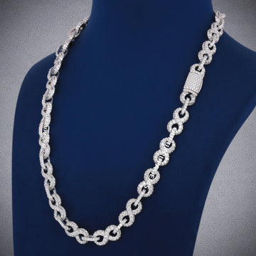 Luxury 16mm VVS Baguette Moissanite Custom Made Silver Iced Out Cuban Miami Link Heavy New Chain Necklace Gurukrupa-Gems