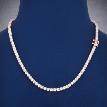 Luxury Diamond Tennis Necklace 18 Inch 4mm Perfect for Mens Womens Daily Wear (Copy) Gurukrupa-Gems