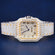 Luxury Fully Customized Iced Out Rainbow Design Roman Numerical Dial Watch for Unisex Mens Wrist Watches Gurukrupa-Gems