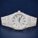 Mens Womens Fully Iced Out Silver Diamond New Hip Hop Watches Gurukrupa-Gems