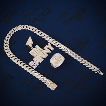 Luxury Two Tone Custom Jewelry Deals Gurukrupa-Gems